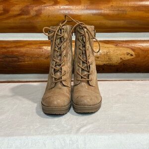 G by‎ Guess Tan Lace-Up Women's Boots